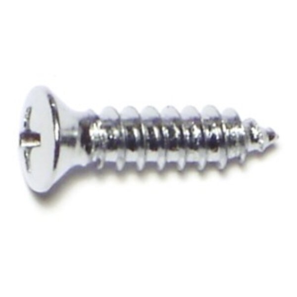Midwest Fastener Sheet Metal Screw, #10 x 3/4 in, Chrometint Steel Oval Head Phillips Drive, 20 PK 72192 - main